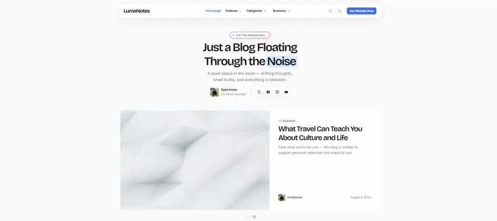 LumaNotes by ctrlaltimran.com