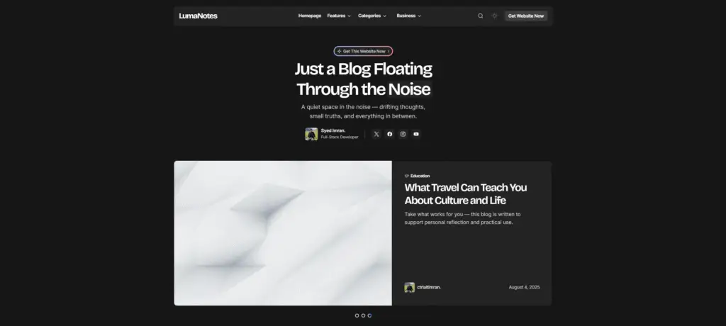 LumaNotes by ctrlaltimran.com